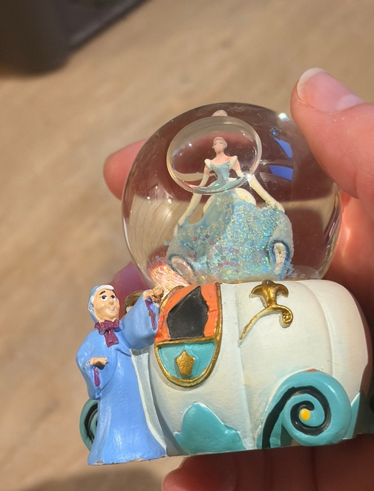 Mini sneeuwbol Assepoester - Disney, Ophalen of Verzenden, Gebruikt