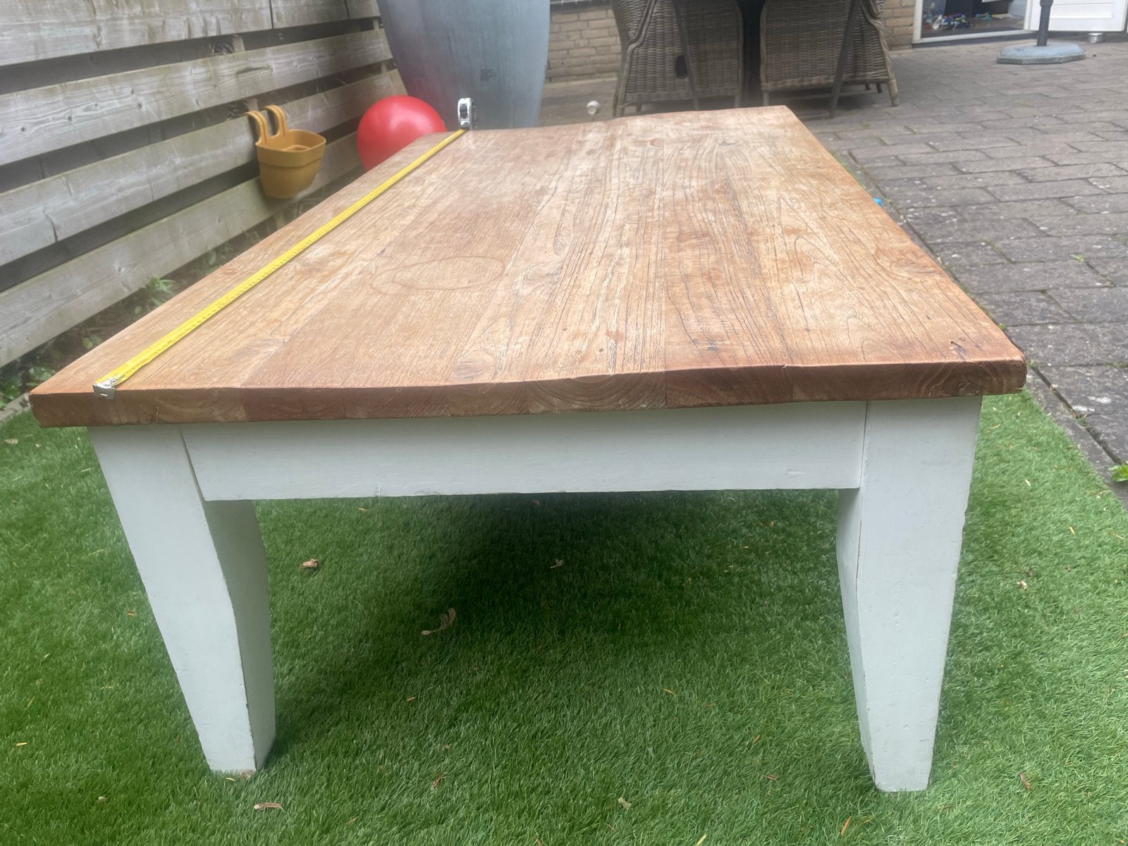 Salontafel in 2 kleuren - 130x75x45 cm, Ophalen, Gebruikt, 100 tot 150 cm, 50 tot 100 cm