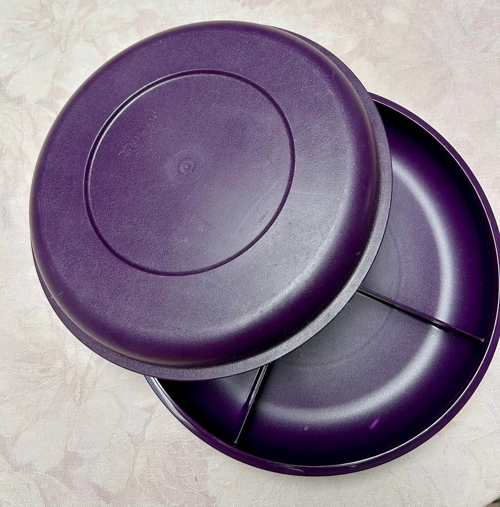 Tupperware hapjesschaal, Ophalen of Verzenden, Zo goed als nieuw, Paars, Schaal