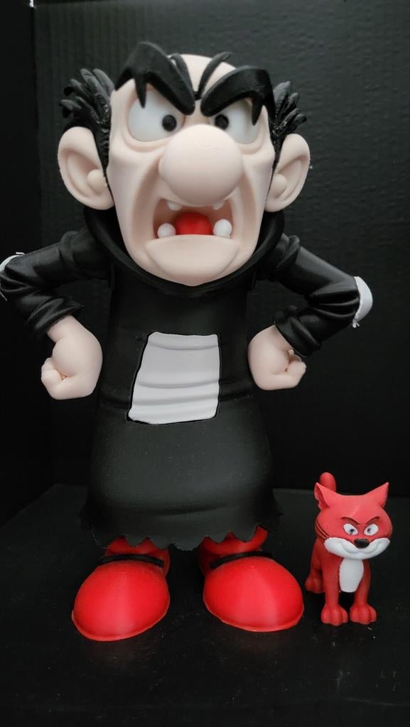 Gargamel en Azrael beeldje - De Smurfen, Ophalen of Verzenden, Nieuw