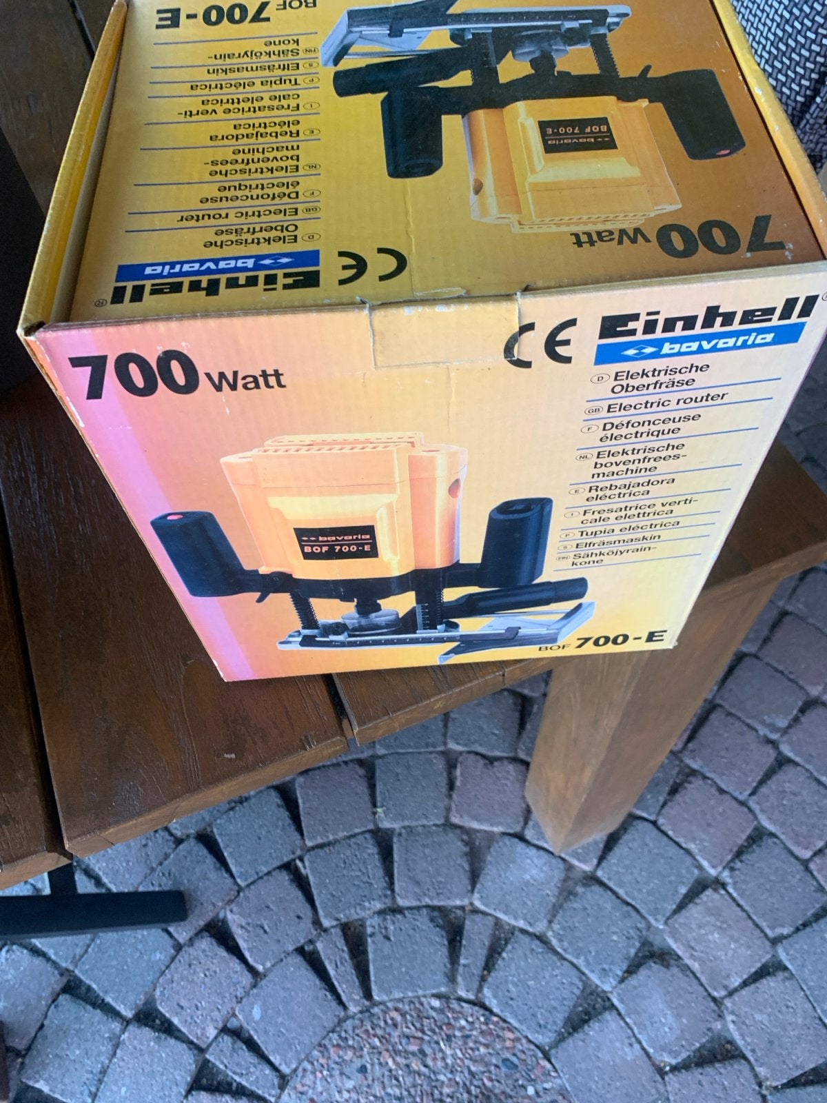 Einhell Bavaria Bovenfrees BOF 700-E - 700 Watt, Ophalen of Verzenden, Zo goed als nieuw, Elektrisch, Bovenfrees