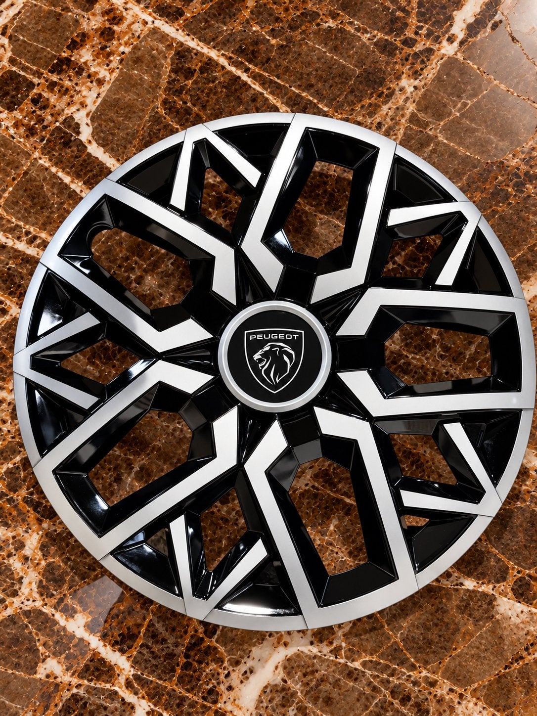 14 inch Wieldop Set - Highgloss Silver Geschikt voor Peugeot, Peugeot, Nieuw, Ophalen of Verzenden, Peugeot