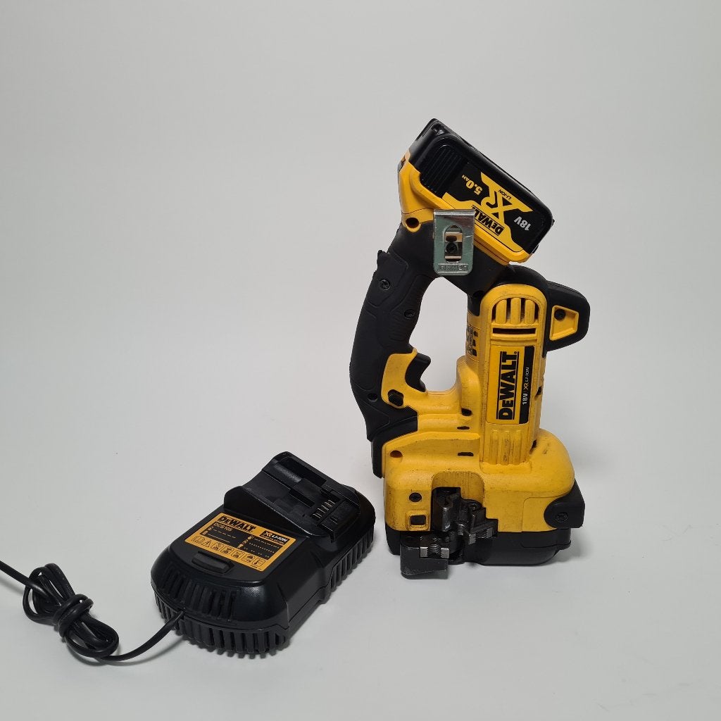 DeWalt DCS350 Accu Draadeindknipper met Accu en Lader, Ophalen of Verzenden, Gebruikt