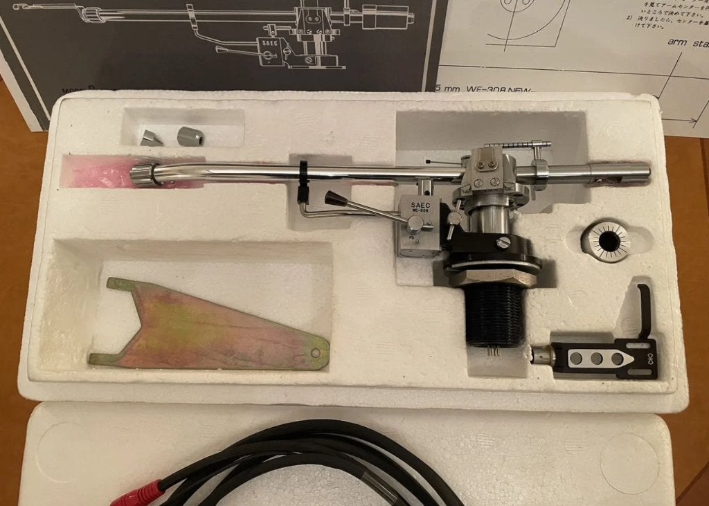 Saec WE-308 New Type Toonarm, Ophalen of Verzenden, Nieuw, Platenspeler-onderdeel, Overige merken