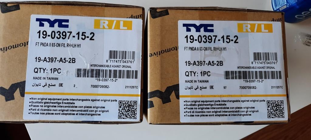 Mistlampen Fiat Panda en andere modellen, Ophalen of Verzenden, Nieuw, Citroën