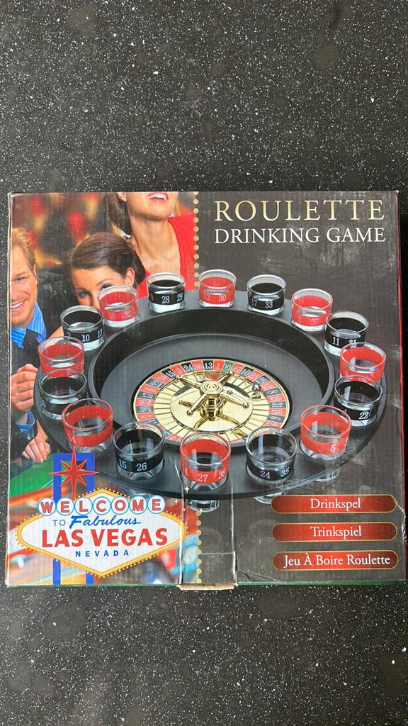 Roulette drankenspel shotjes spel, Ophalen of Verzenden, Zo goed als nieuw