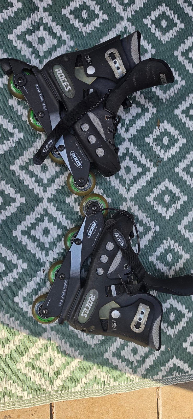 Roces inline skates maat 45, Gebruikt, Ophalen of Verzenden, Inline skates 4 wielen, Heren