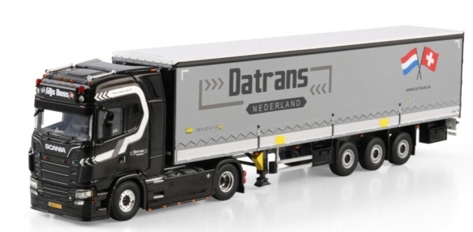 WSI SCANIA S HIGHLINE + SCHUIF ZEIL TRAILER - DATRANS