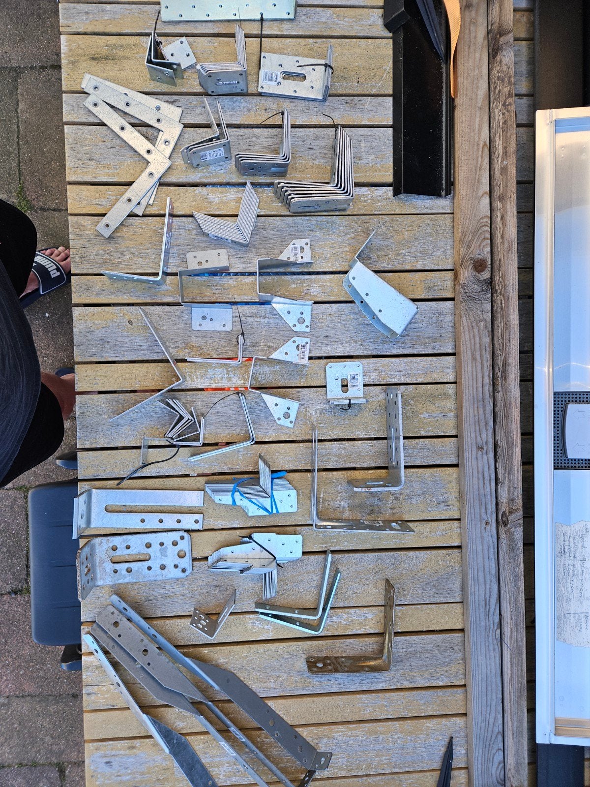 Ijzerwaren en diverse metalen beugels en verbindingsstukken, Ophalen, 50 tot 100 mm, Overige typen, Nieuw