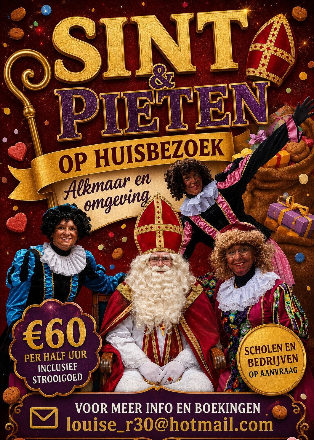 sint en pieten op huisbezoek., Ophalen