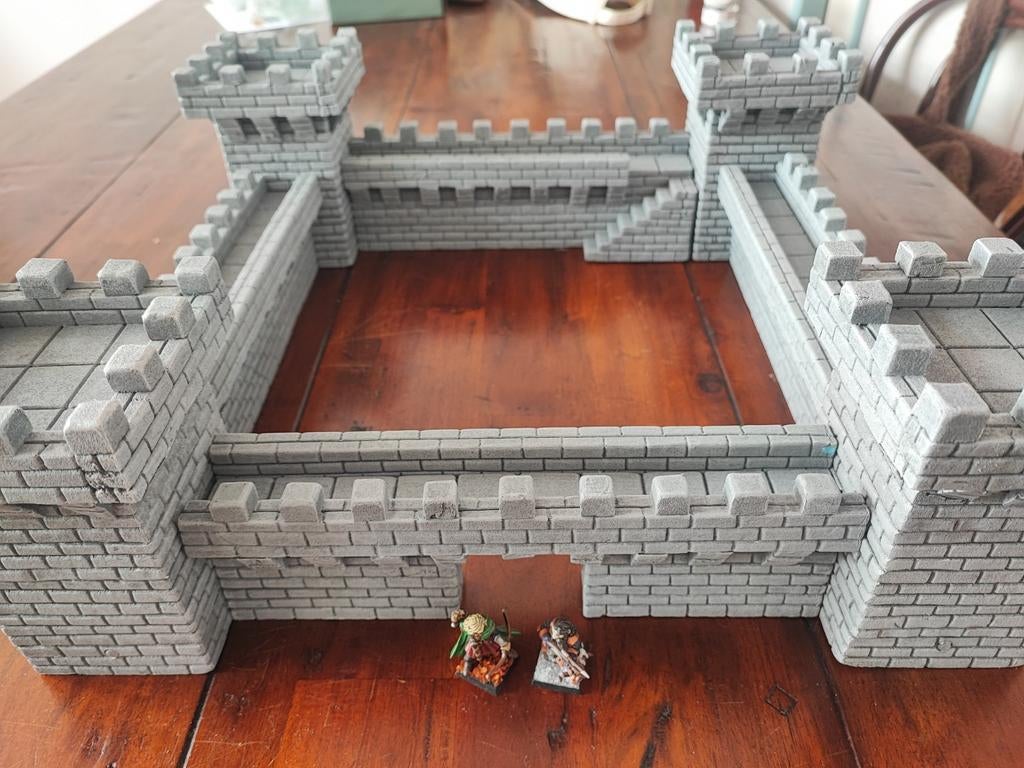 Modulair Kasteel voor D&D, Warhammer, TTRPG - XPS, Ophalen of Verzenden