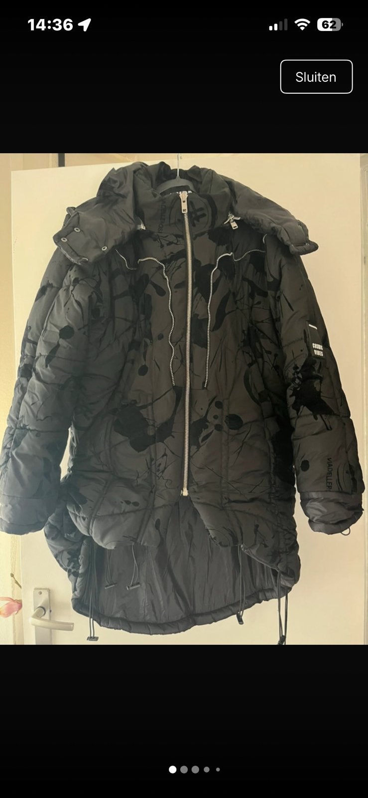 Oversized winterjas viadellerose, Kleding | Dames, Jassen | Winter, Ophalen of Verzenden, Zo goed als nieuw, Maat 38/40 (M), Zwart