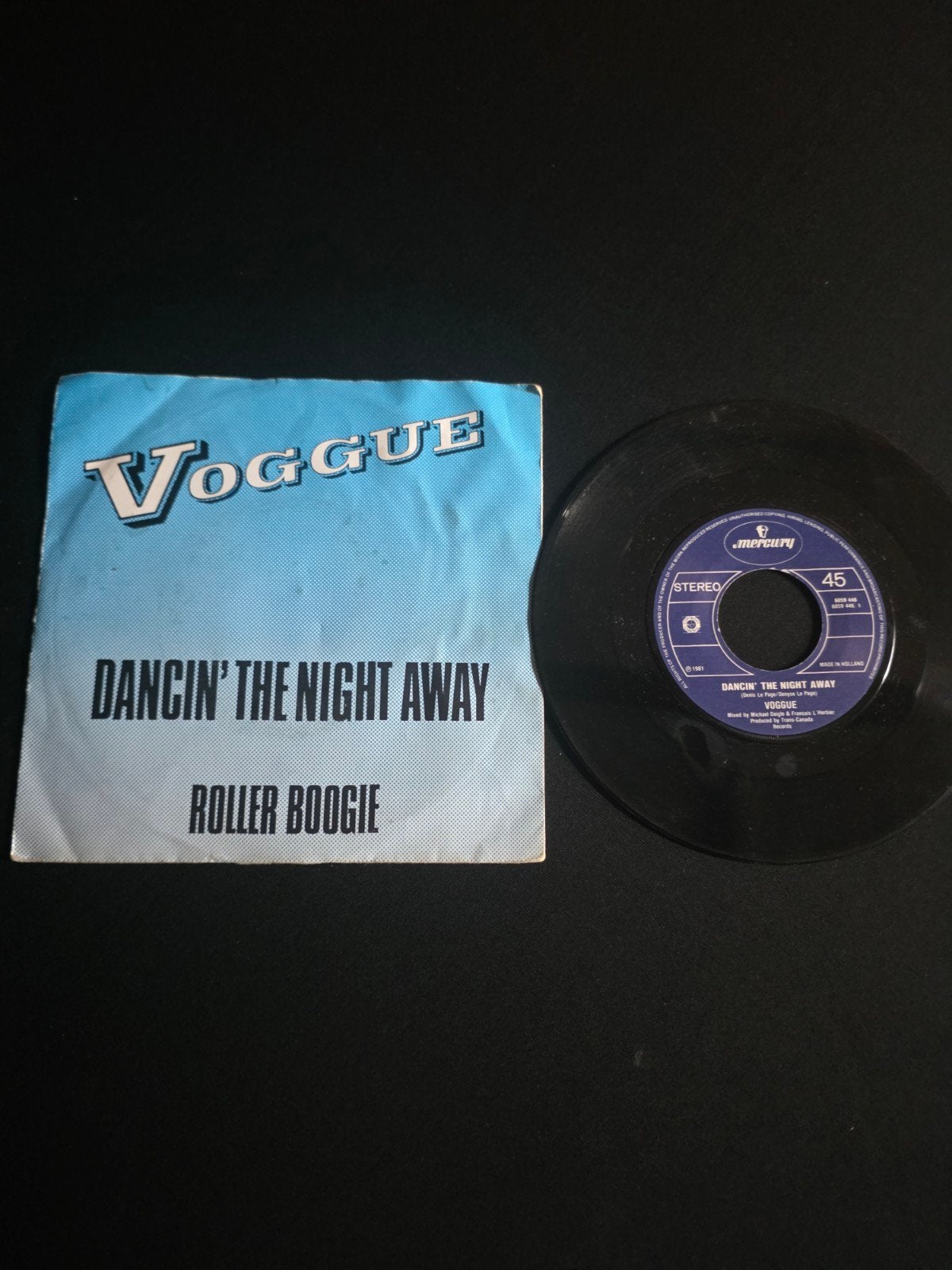Voggue - Dancin' the night away, Gebruikt, 7 inch, Ophalen of Verzenden, Pop