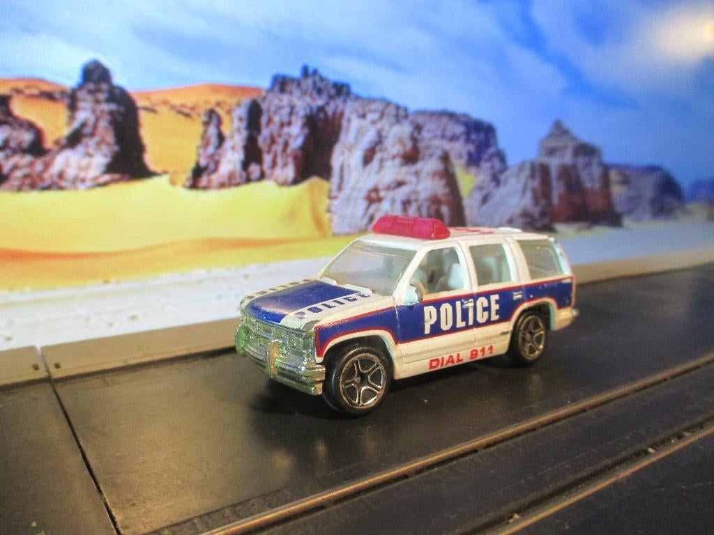 1:67 Chevrolet Tahoo Police - Matchbox MB325 1998, Ophalen of Verzenden, Gebruikt, Auto