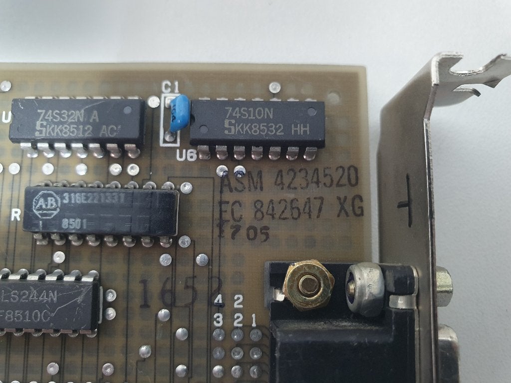 Foto 2 van IBM 5364 Driver Card – ASM 4234520 ISA Interfacekaart DB‑25