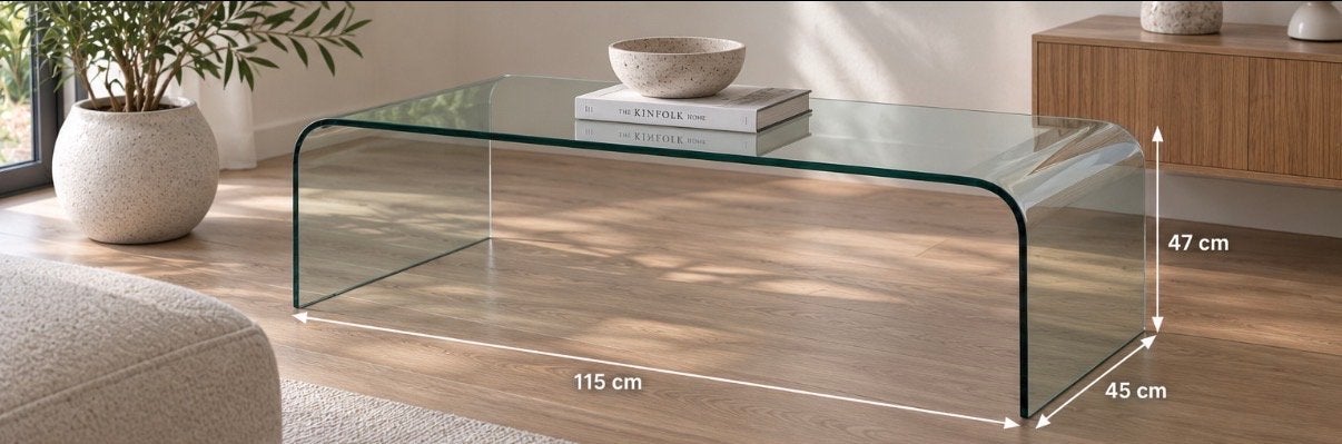 Glazen Salontafels, FIAM Italia, Waterfall. Set 3 stuks., 50 tot 100 cm, Ophalen of Verzenden, Glas, Zo goed als nieuw