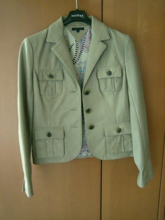 Naturelkleurig lamsleren jasje TOMMY HILFIGER 36-38 snazzeys, Kleding | Dames, Maat 38/40 (M), Verzenden, Beige, Nieuw