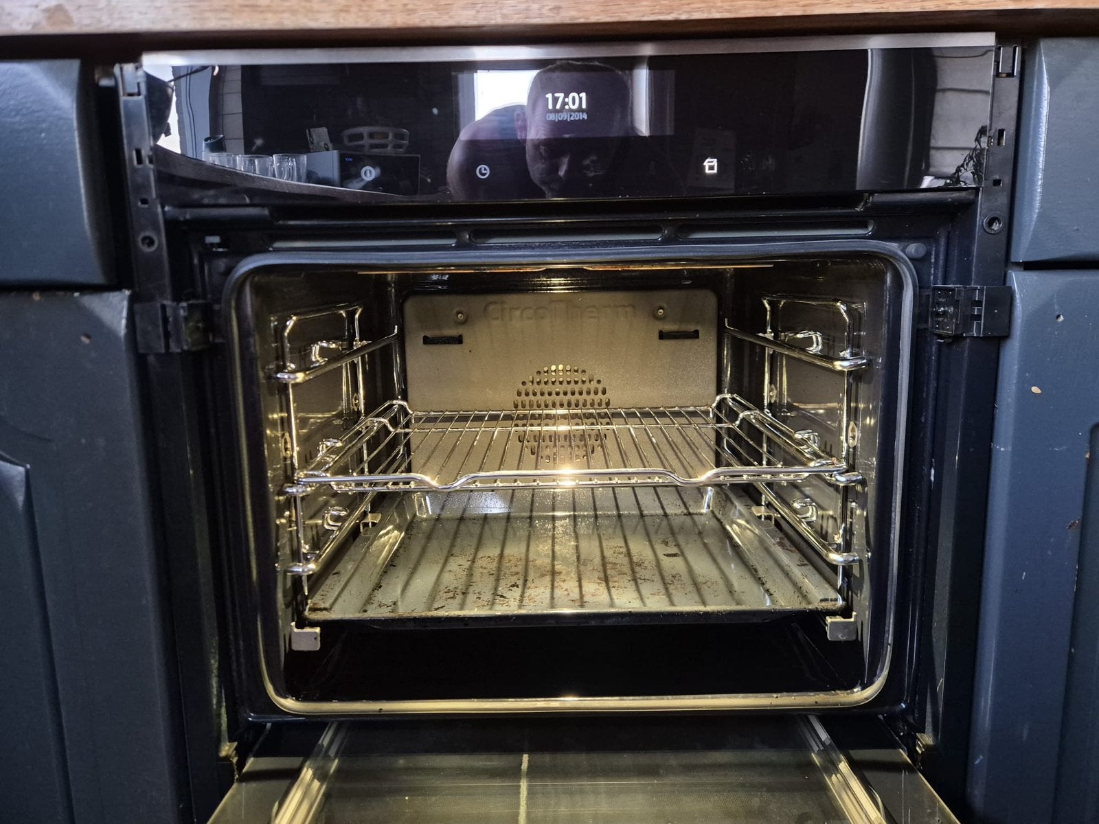 Neff combi stoomoven met hide and slide 59cm, Ophalen, Zo goed als nieuw