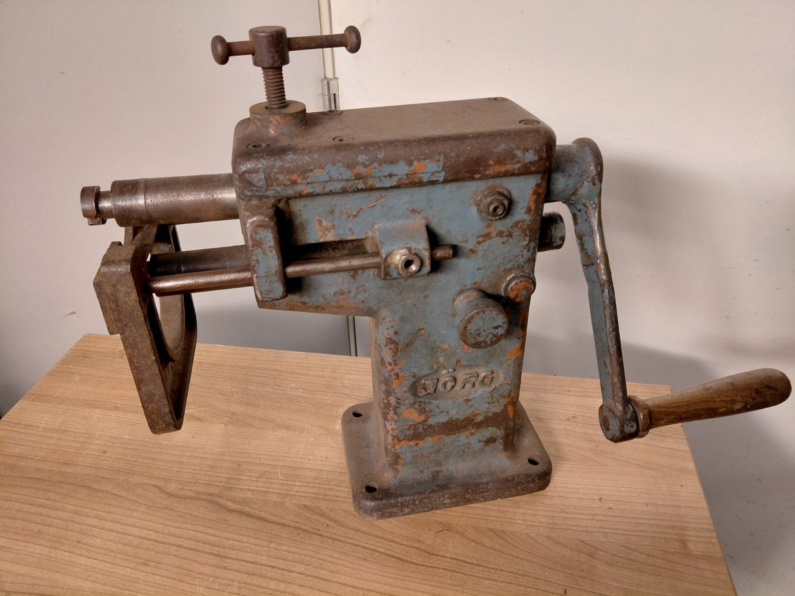 Jörg voor- of felsmachine, Ophalen, Gebruikt