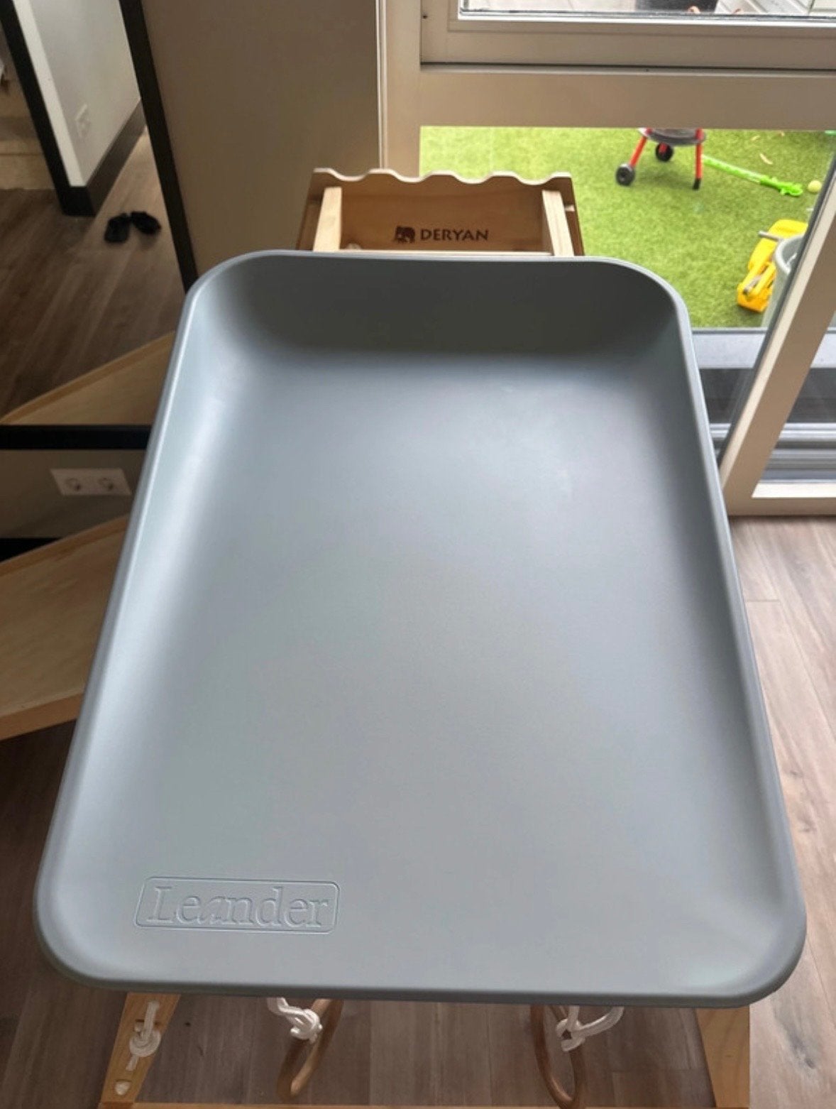 Leander Matty aankleedkussen, Kinderen en Baby's, Ophalen of Verzenden, Zo goed als nieuw, Aankleedkussen, Overige merken