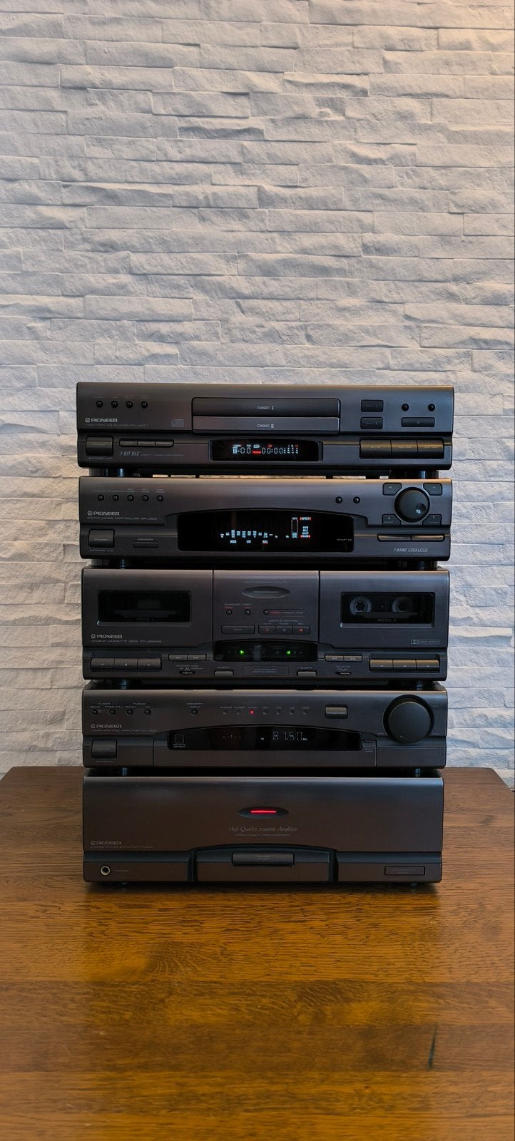 Pioneer J-serie Hifi-set PD-J400T, CX-J300, M-J300, GR-J300, Audio, Tv en Foto, Ophalen of Verzenden, Cassettedeck, Pioneer