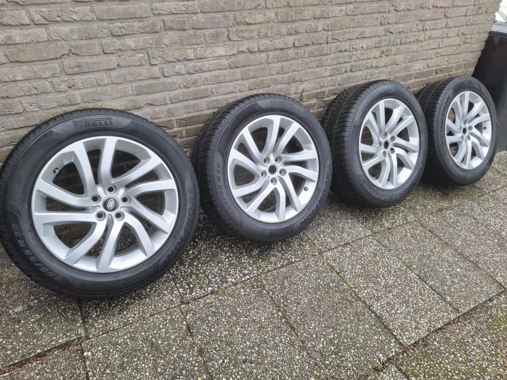 Land Rover Velgen met Banden - 20 inch - Pirelli Scorpion, Gebruikt, Banden en Velgen, Ophalen of Verzenden, 235 mm