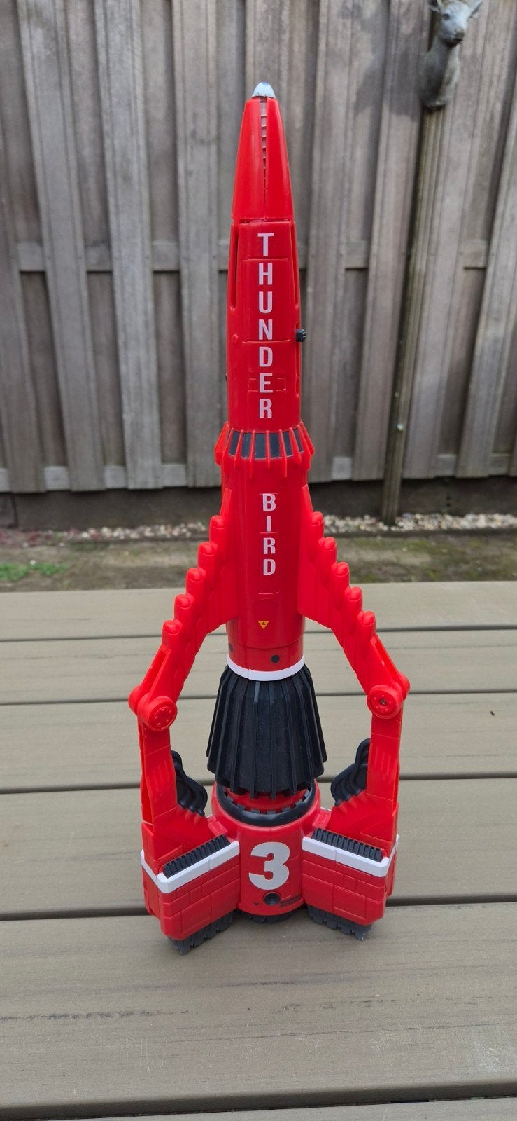 Thunderbird 3 met geluid. Hoogte 49 cm, Ophalen, Zo goed als nieuw