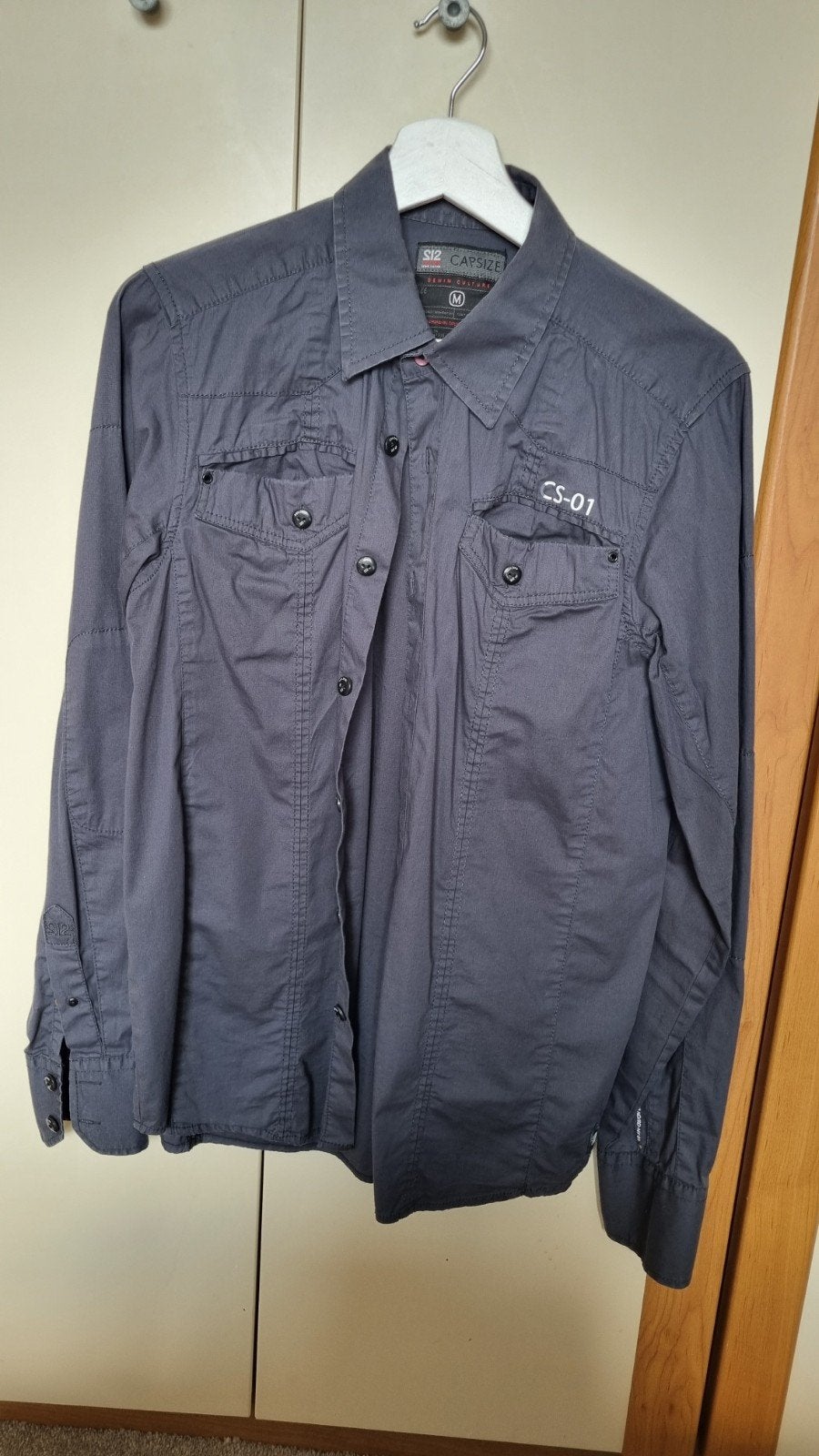 Capsize Denim Culture overhemd maat M, Kleding | Heren, Capsize, Grijs, Gedragen, Halswijdte 39/40 (M)