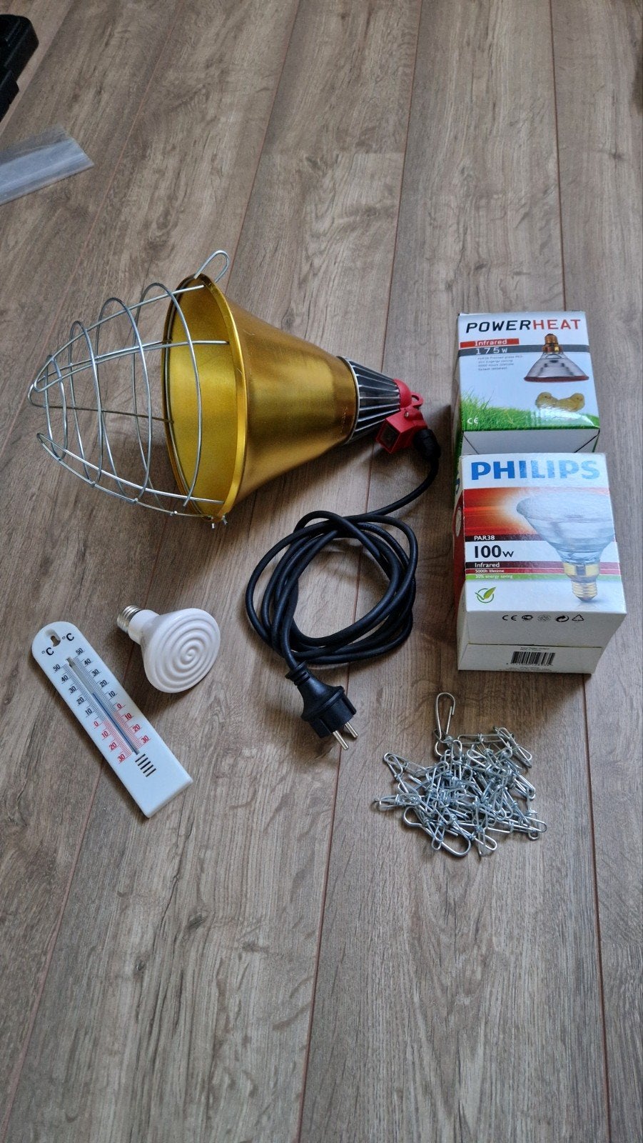 Warmtelamp dieren complete set, Ophalen of Verzenden, Zo goed als nieuw