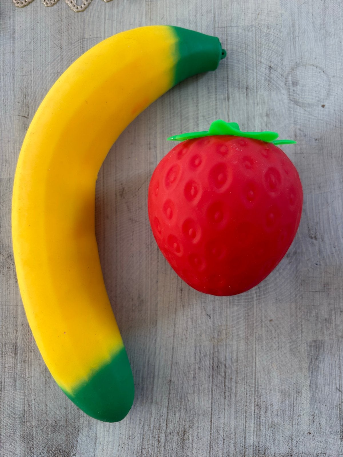 Squishy grote banaan en grote aardbei, Ophalen of Verzenden
