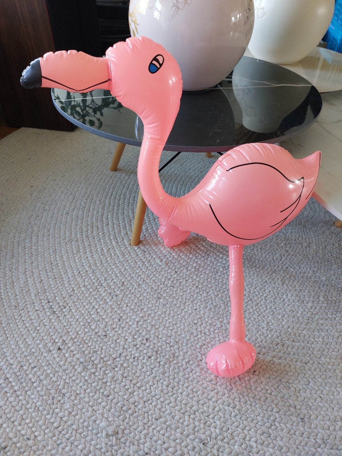 Opblaasbare flamingo, Ophalen of Verzenden, Gebruikt, Versiering, Overige