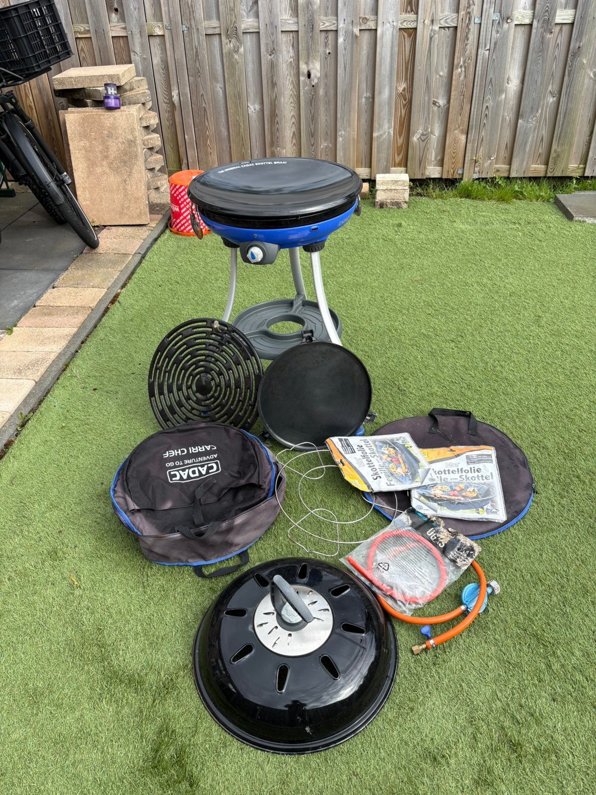 Cadac skottel braai, Ophalen, Zo goed als nieuw
