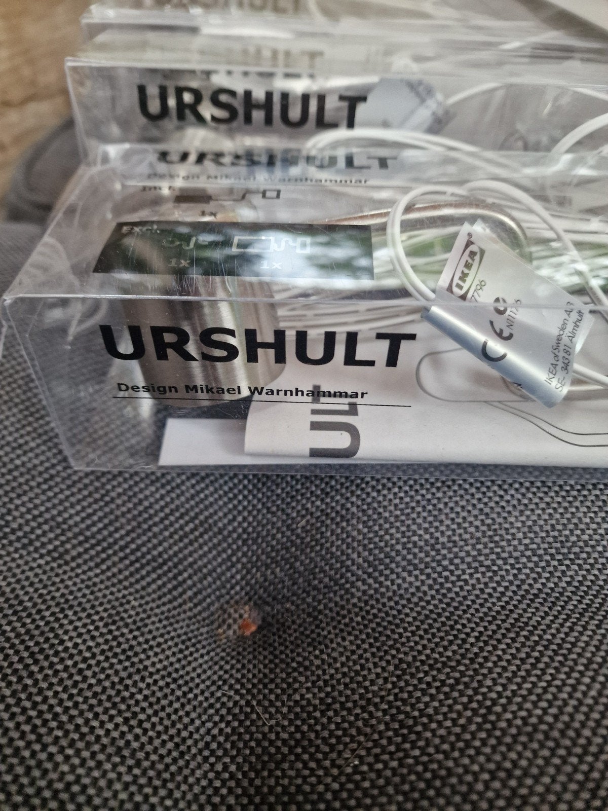 5x IKEA Urshult kastlampjes + Ansluta LED voeding NIEUW, Ophalen of Verzenden, Nieuw, 25 tot 50 cm, Minder dan 100 cm