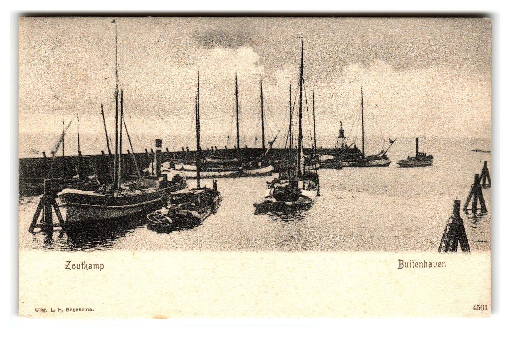 Zoutkamp, Buitenhaven, Verzenden, Voor 1920, Gelopen, Groningen