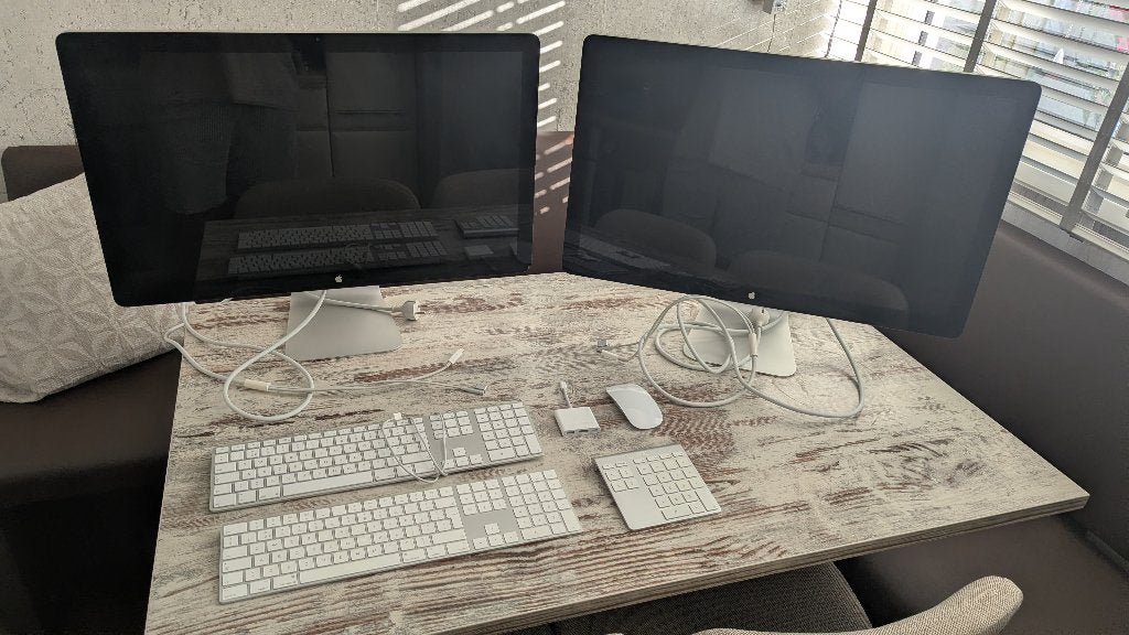 Apple monitor, Computers en Software, Monitoren, 60 Hz of minder, Thunderbolt, Overige typen, Quad HD (2K), Onbekend, Ophalen