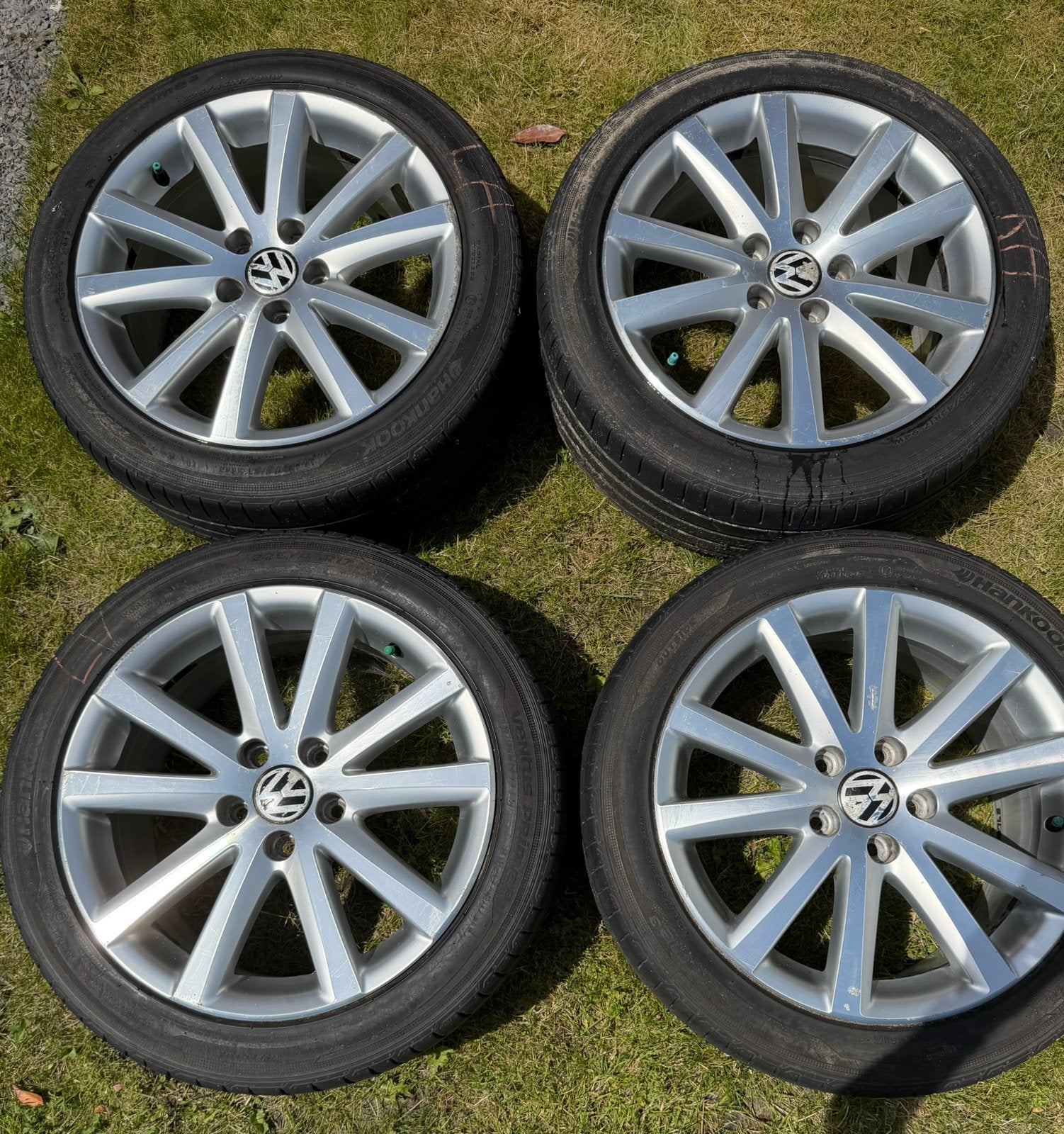 17 inch velgen set, Ophalen