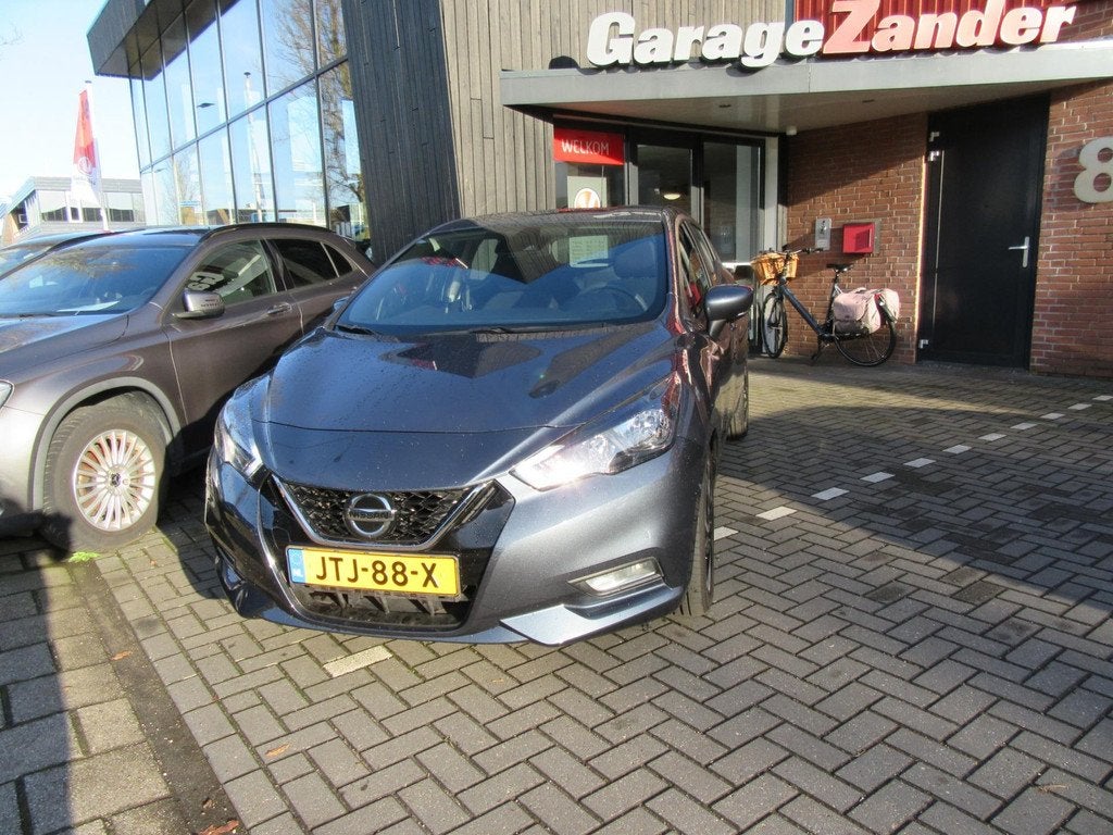 Nissan Micra 1.0 IG-T Acenta, Auto's, Stof, Gebruikt, Zwart, 1055 kg