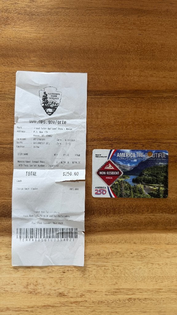 De america beautifull pass/ annual pass, Drie personen of meer