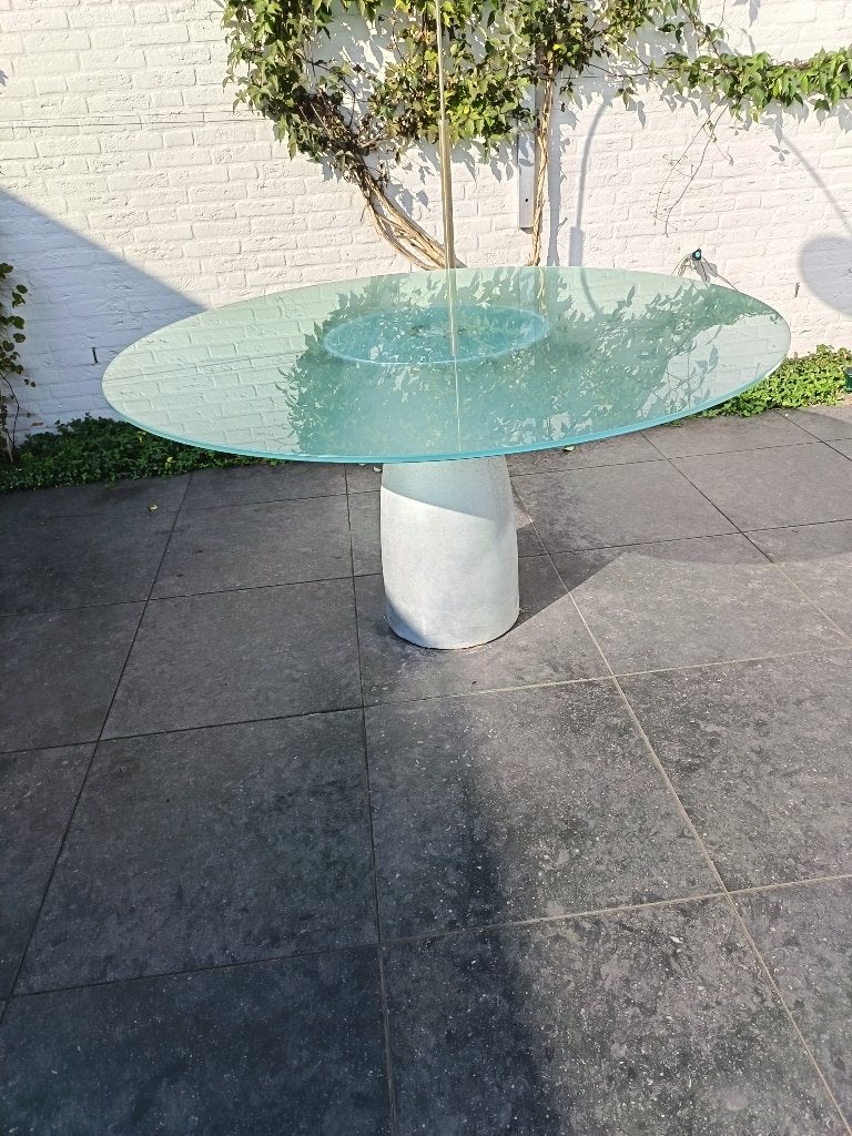 TUINTAFEL, Tuin en Terras, Ophalen, Gebruikt, Rond, Aluminium