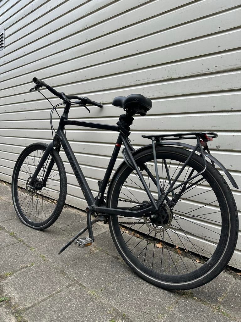 Batavus Dinsdag herenfiets - Stadsfiets met schijfremmen, Gebruikt, Versnellingen, Schijfrem, 53 tot 57 cm