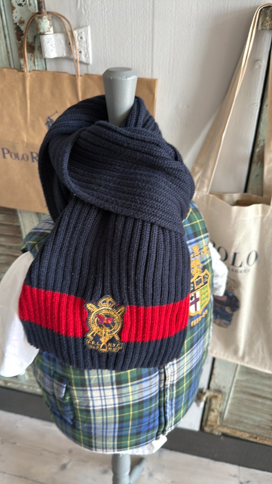 Prachtige set sjaal en handschoenen RALPH LAUREN one size, Setje, Jongen of Meisje, Ophalen of Verzenden, Zo goed als nieuw