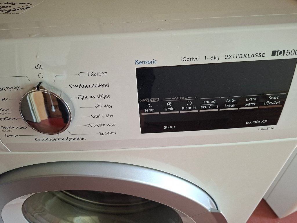 Siemens  iQdrive 500 wasmachine, Ophalen, 6 tot 8 kg, Gebruikt, 1600 toeren of meer