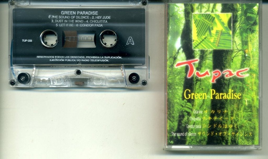 Tupac Peralta – Green Paradise 12 nrs cassette ZGAN, Cd's en Dvd's, Cassettebandjes, 1 bandje, Ophalen of Verzenden, Zo goed als nieuw