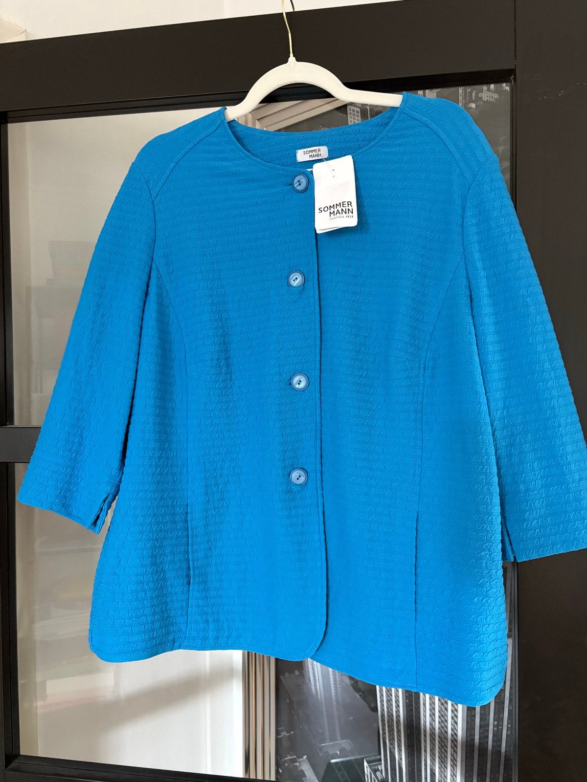 Sommermann blazer blauw maat 48 nieuw, Blauw, Maat 46/48 (XL) of groter, Nieuw, Ophalen of Verzenden