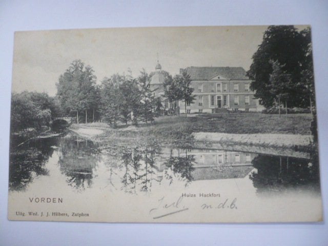 vorden hackvoort op het landgoed met omgeving gelopen 1904, Verzenden, Voor 1920, Gelopen, Gelderland
