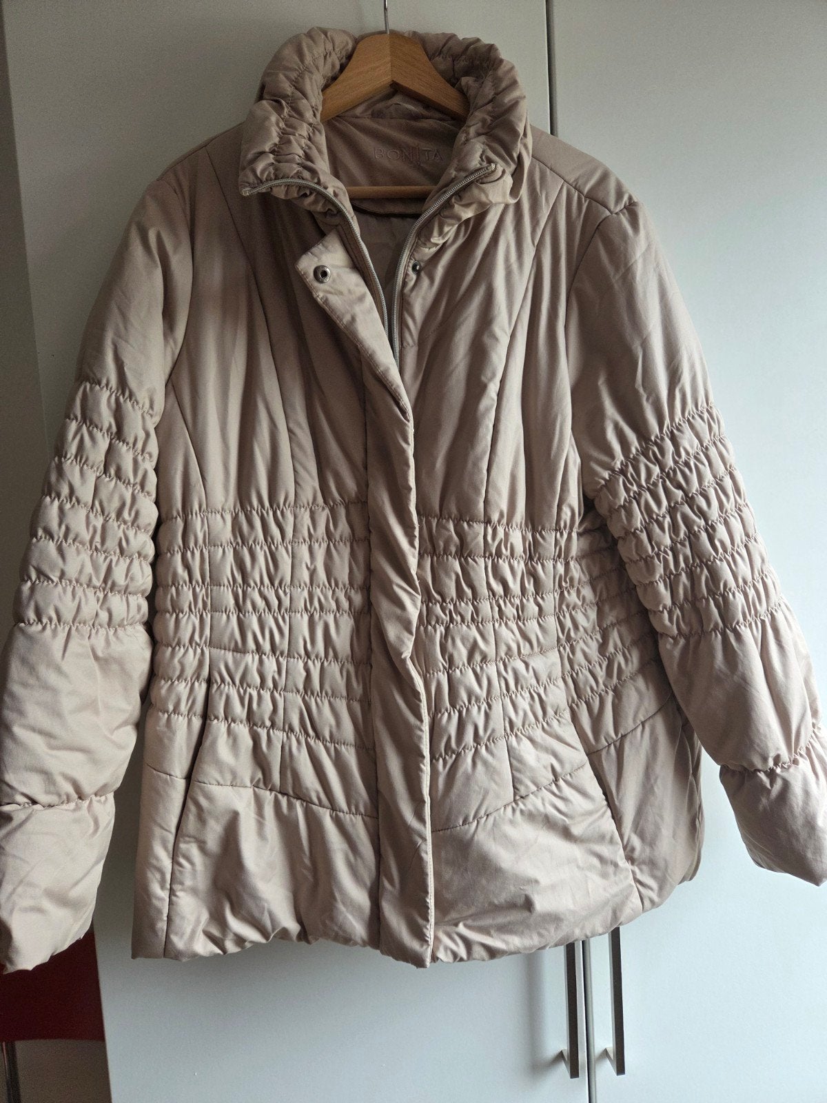 Bonita winterjas - Beige/lichtbruin - Maat 46/48 (XL), Beige, Maat 46/48 (XL) of groter, Bonita, Ophalen of Verzenden