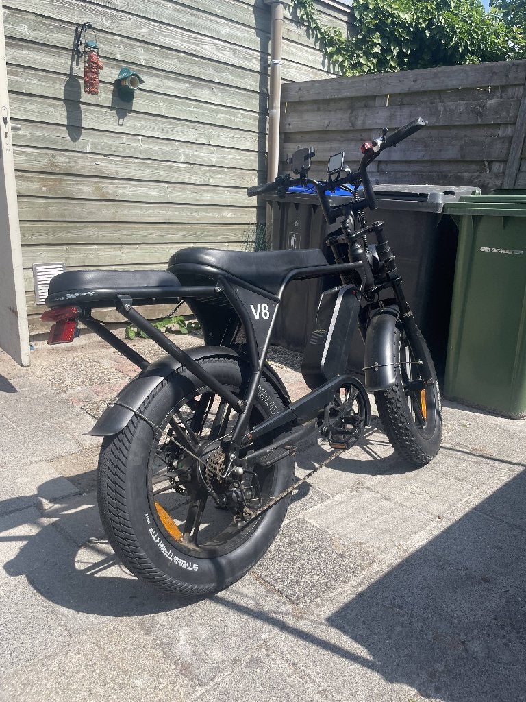 Fat-bike - Ouxi V8 2.0 - Zwart (incl. extra’s)., Fietsen en Brommers, Elektrische fietsen, Gebruikt, 59 cm of meer, 50 km per accu of meer