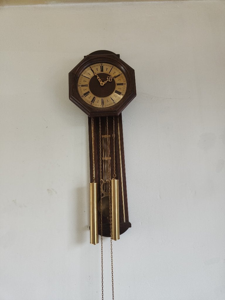 Jeka mechanische wandklok / regulateur met gewichten, Antiek en Kunst, Ophalen
