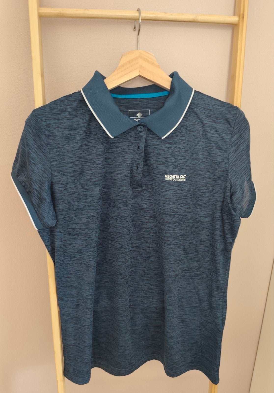 Regatta blauw Poloshirt EU 44, Regatta great outdoor, Maat 42/44 (L), Zo goed als nieuw, Korte mouw