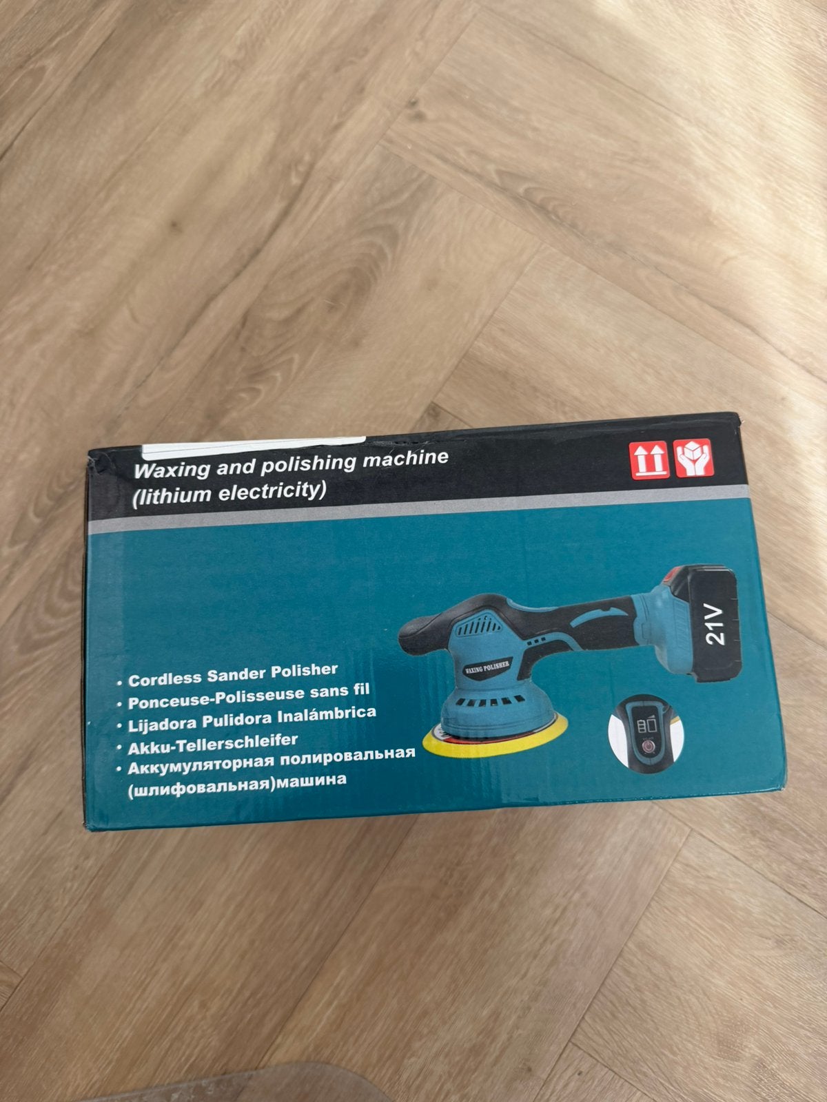 Draadloze excentrische polijstmachine 21V–8 standen–150mm, Ophalen, Nieuw